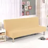 Stuhlhussen, universeller armloser Sofa-Bettbezug, einfarbig, faltbar, moderne Schonbezüge, Stretch-Couch-Schutz, elastischer Futon