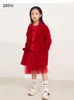 Cappotto amii kids Girl en Risvolto Giacca di lana doppio petto per adolescente Inverno Addensare Cappotto per bambini 22140116 221122