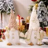 Noel dekorasyonları Noel dekorasyonları Uzun Sakal Peluş Şapka Işıklar Hediye Koltuk Alanları Rudolph Bebek Pencere Süsleri Noel Ağacı Dekor 221123