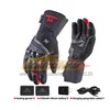 ST523 Gants chauffants d'hiver moto gants chauffants imperméables en Fiber de carbone motoneige écran tactile gants chauffants alimentés par batterie