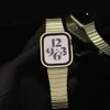 Luksusowa bransoletka z paskiem ze stali nierdzewnej do Apple Watch Ultra 49mm Series 8 7 41 45 mm metalowy pasek 6 5 4 SE 3 2 42 mm 44 mm 40 mm 38 mm