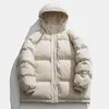 Men's Down Parkas Colorful Winter Jacket Coat Oversize Korean Puffer Harajuku Hip Hop Hooded Coats Men Women 221122