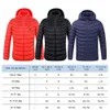 Vestes Électrique Chauffé Coton Extérieur Manteau USB Chauffage À Capuche Gilet Vers Le Bas Hiver Thermique Plus Chaud Veste Y2210