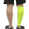 Genouillères 1 pièces sport Football cyclisme manches de Compression nid d'abeille éponge sécurité mollet jambe tibia Protection hommes femmes