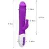 SS22 Sex Toy Massager Purple Silicone Rabbit Vibrator Oplaadbare G Spot Krachtige vibrerende Dildo Clit Massager Sex Toy for Women 9614