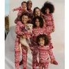 Famille correspondant tenues vêtements ensemble maman hommes bébé fille garçon look hiver année mère fille coton Noël pyjamas de Noël 221122