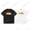 Xinxinbuy Men Designer Tee T Shirt Flower Letter Print Shirt Sleeve Cotton Women Green Black White XS-2XL