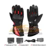 ST503 Waterproof Motorcycle Heated Gloves USB Electric Motocross Heating Gloves Windproof Heated Gloves Winter Moto Protection