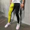 Мужские спортивные костюмы Cross Band Fashion Casual Speeckwork Color Color Sweat Mood Bunders Jogger Brant Black для мужчин Slim Fit 221122