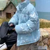 Masculino, Legible 2022 Winter Jacket casual Parkas Man Stand Collar Coats Impresso Men