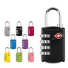 Door Locks New 3 Digit Code Combination Lock Resettable Customs locks Travel locks Luggage Padlock Suitcase High Security P1123