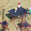 Meubles de Camp Sports de plein air loisirs bureau pour enfants adultes pliant Ultra-léger en aluminium Portable Camping pique-nique Mini Table