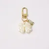 Rose Flower Keychain Light Luxury Decorative Versatile Bow Key chain Pearl Tassel Bag Pendant