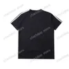 Xinxinbuy Men designer camiseta camiseta paris letra bordada bordado ombro de ombro de manga curta algodão mulheres preto xs-2xl