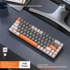 K68 Dual-Mode Bluetooth Compatible 5.0 Mechanical Gaming Keyboard 2.4G 68 Keys Hot-swappable Wireless Mechanical Keyboard For PC