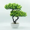 Faux Floral Greenery Artificial Plants Bonsai Small Tree Pot Fake Flowers Potted Ornaments For Home Garden Room Christmas Decoration Decor Plantas 221122