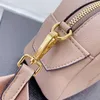 Schoudertassen crossbody tas handtassen portemonnee dames schoudertassen gouden metalen onderdelen echte lederen ritssluiting sluiting vaste kleur p portemon221