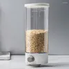 Bottiglie di stoccaggio Dispenser automatico per cereali di riso montato a parete Scatola di cereali trasparente in plastica Serbatoio per alimenti da cucina A prova di umidità