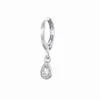 1PC Stainless Steel Cubic Zirconia Small Hoop Earrings For Women Chain Pendant Helix Tragus Cartilage Earring Piercing Jewelry