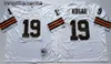 Throwback Football 75th Anniversary 19 Bernie Kosar Jersey 1964 1986 Vintage 32 Jim Brown Mitchell et Ness Team Brown Color