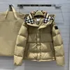Projektantka kamizelka kurtki dla mężczyzn kobiety Parker zimowy ciepły płaszcz z kapturem parkas bawełniany rękaw do odłączania kamizelka wysokiej jakości s-xl