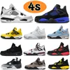 Jumpman 4 Retro Mens Basketball Shoes 4s Military Black Cat Red Thunder Game Royal University Blue White Oreo Fire Red Pure Money Men Women Switch Sports Trainers