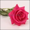 Faux Floral Greenery Artificial Flower Rose Faux Floral Greenery Wedding Bouquet Home Office Party Decoration Drop Delivery Garden Dhxng