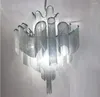 Ljuskronor stream Tassel Project Light Aluminium Chain Vintage Handmiterad metallkronkrona f￶r vardagsrum