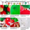 Decora￧￵es de Natal Bal￣o Arco Verde Gold Gold Red Box Candy Bal￵es Garland Cone Explosion Star Foil Decoration Party 221122