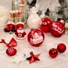 Juldekorationer Valery Madelyn60pcs Ball Ornaments Plastträd hängande set hängen dekorativa för hem 221123