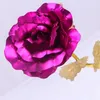 Ghirlande di fiori decorativi Moda 24k Lamina d'oro placcata Rose Regali creativi durano per sempre Rosa per il matrimonio dell'amante San Valentino Decorazione della casa all'ingrosso