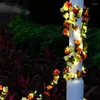 Sznurki sztuczny liść kwiat lampy sznurkowe