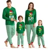 Familie matching outfits kerstpyjama's elf Sets Xmas cartoon print pjs volwassen kinderen baby jumpsuit pyjama's 221122