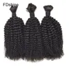 4b 4c Bulk Echthaar zum Flechten peruanischer Afro Kinky Curly Bulk Haarverlängerungen ohne Befestigung FDSHINE