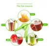 Frukt- och gr￶nsaksverktyg manuell juicer apelsinjuice press rostfritt st￥l l￥ngsam f￤rsk lime juicer squeezer f￶r k￶k prylar