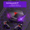 TWS T33 Gaming -oordopjes Lage latentie Bluetooth -oortelefoon met MIC BASS AUDIO -geluid Positionering Draadloze headset met oplaadkast