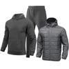 Tech Fleece Men Down Coat Tracksuits Three Piece Set Designer Training Sports Trousers Hoodie Big and Tall Comfy Sweatsuit