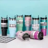 Diamond مطلية طبقة مزدوجة من الفولاذ المقاوم للصدأ Tumplers Car Travel Thermos Cups 20oz زجاجات القهوة أكواب القهوة/FedEx/DHL A0027