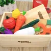 Kitchens Play Food Montessori Toy House Cut Fruits and Légumes Set Kid Simulation série S Gift Education 221123