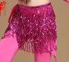 Stage Wear 12 colori accessori per la danza del ventre donne hip sciarpa nappa paillettes cintura ragazze 221122