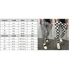 Heren trainingspakken mannen slanke fit stedelijke been broek casual potlood jogger lading broek us gestreepte plaid zwart wit 221122