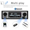 Bluetooth Car Rádio Vintage Dual Mp3 Player FM Tuner Estéreo USB AUX Classic Car Retro Audio Receptor Acessórios do alto -falante