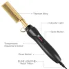 Curling Irons Leeons Black Comb Hair Straightener Flat Electric Heating Wet And Dry Curler Straight Styler 221122