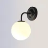 Duvar lambaları Modern yaratıcı kişilik topu cam ışık fikstür Nordic Basit Salon Yatak Odası Başucu Çalışma Koridor Lambası