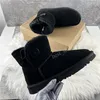 Womens Classic Ultra Mini Boots Fur Slippers Plush Warm Winter Shoes Slip on Slides Men Platfor