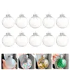 Décorations de Noël 10pcs 8cm 10cm boule transparente bricolage artisanat remplissable en plastique arbres de mariage suspendus décor festival fête 221123