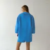 Kvinnors spårningsdräkter 2022 Summer Suit Tvådelar pendlare vind bomullslinne lösa trend mode fempunkt byxor casual damkläder