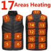 Men's Down Parkas 17 Areas Electric Heated Vest Usb Heating Jacket Men Women Bodywarmer Inner Heat e Chauffante 221123