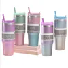 Diamond مطلية طبقة مزدوجة من الفولاذ المقاوم للصدأ Tumplers Car Travel Thermos Cups 20oz زجاجات القهوة أكواب القهوة/FedEx/DHL A0027