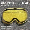 Óculos de esqui Coozz Magnetic com lente de mudança rápida e lentes de caixa 2S Proteção UV400 Anti-Fogo Snowboard Glasses For Men Women 221122